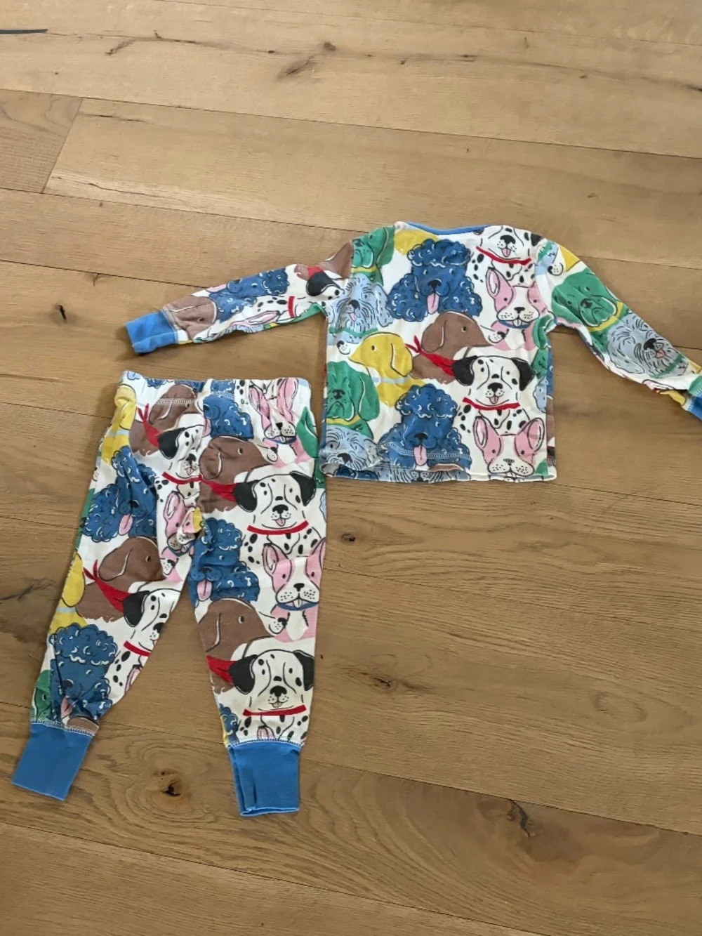 MINI BODEN KID BABY DOG  LONG SLEEVE PJ PAJAMA SET 18 24 MONTHS
